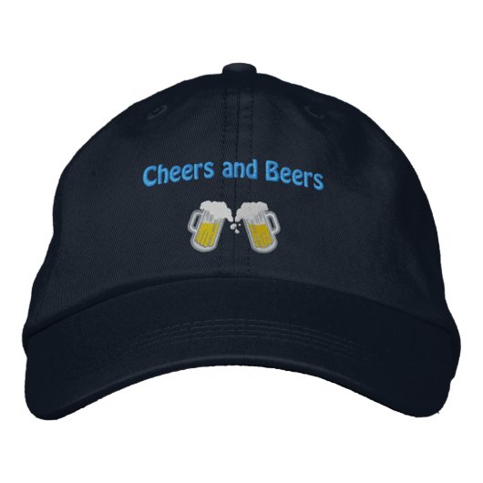 Prost und Bier bestickte Mütze Baseballkappe (Vorderseite)