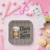 Prost und Bier Erwachsenen-Geburtstagsfeier Pappteller (Party)