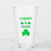 Prost und Bier Glas (Vorderseite)