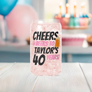 Prost und Bier Personalisierter Geburtstag Dosenglas