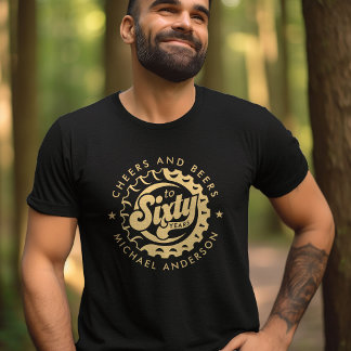 Prost und Bier Sechzig Jahre Geburtstag Benutzerde T-Shirt