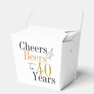 Prost und Bier zum 40. Geburtstagsparty Geschenkschachtel