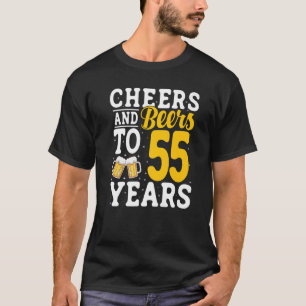 Prost und Bier zum 55. Jahr Biertrinken 55 Jahre T-Shirt