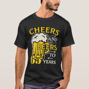 Prost und Bier zum 65. Geburtstag im Vintage-Stil T-Shirt