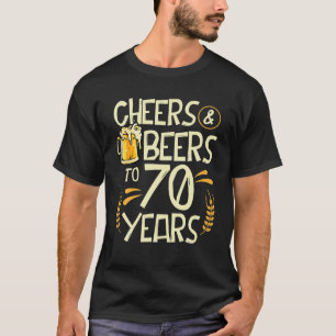 Prost und Bier zum 70. Geburtstag 70 Jahre alt T-Shirt