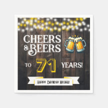Prost und Bier zum 71. rustikalen Geburtstagsfest