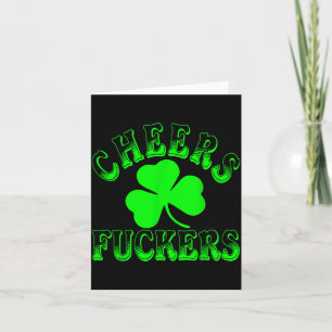 Prost Vorher Irish St Patricks Day Shamrock T-Shir Karte