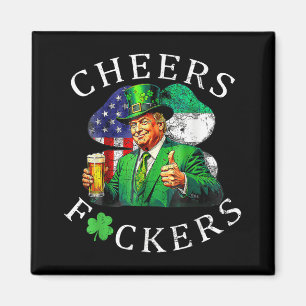 Prost Vorne St Patricks Day Lustiges Biertrinken Magnet