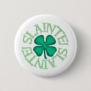 Prost weißer Knopf Button