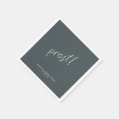 Prost! Weltraum Grauer Minimal für jeden Occasion Serviette (Ecke)