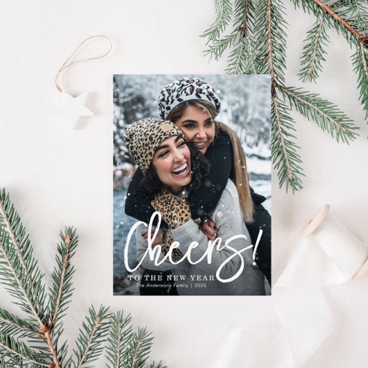 PROST | White Scriptkarte Feiertagskarte