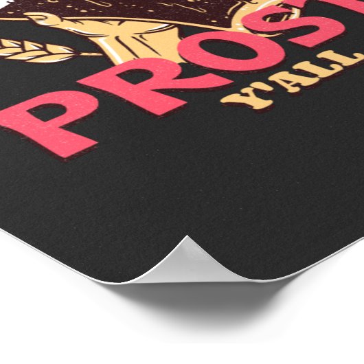 Prost Y'all Poster (Ecke)