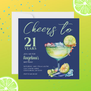 Prost zum 21. Geburtstag Margarita  Einladung