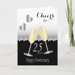 Prost zum 25-jährigen Jubiläum Karte