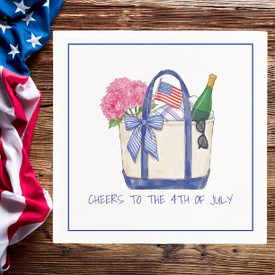 Prost zum 4. Juli Patriotisch / Americana Serviette
