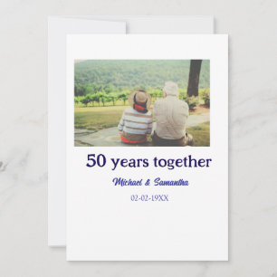 Prost zum 50-jährigen Jubiläum Name Foto Datum Einladung