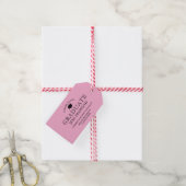 Prost zum Absolventen-Geschenk-Anhänger (rosa) Geschenkanhänger (Mit Garn)