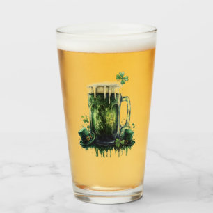 Prost zum St. Patrick's Day! Bier-Illustration Glas
