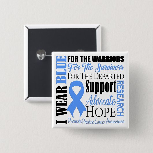Prostata Cancer Awareness Button (Vorne & Hinten)