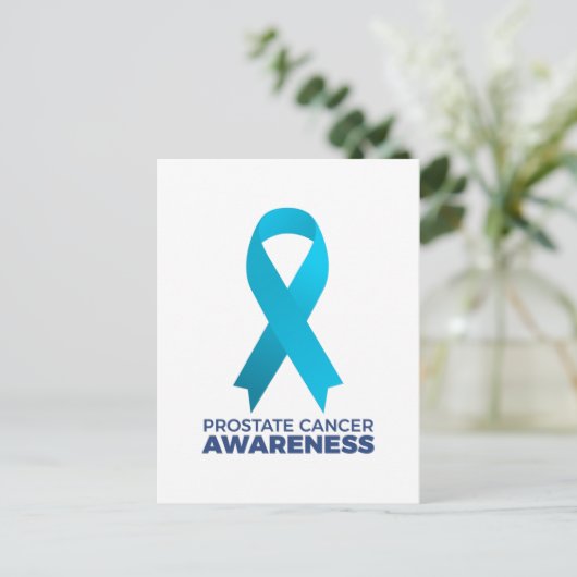 Prostata Cancer Awareness Postkarte (Stehend Vorderseite)
