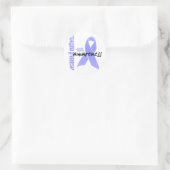 Prostata Cancer Awareness Runder Aufkleber (Tasche)
