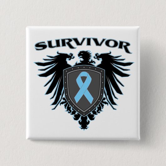 Prostata Cancer Survivor Crest Button (Vorderseite)