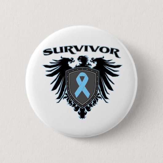 Prostata Cancer Survivor Crest Button (Vorderseite)