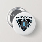 Prostata Cancer Survivor Crest Button (Vorne & Hinten)