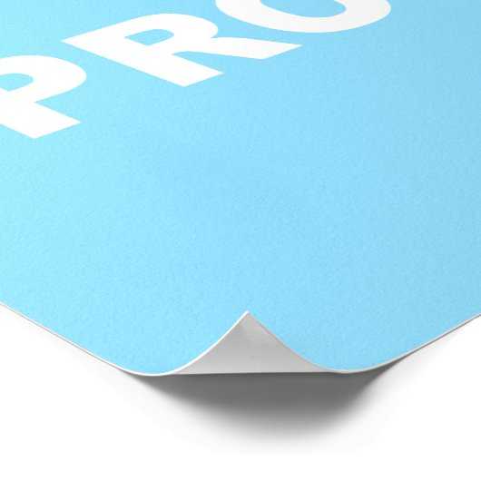 Prostatakrebs-Anker der Hoffnung Poster (Ecke)