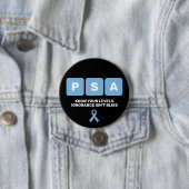 Prostatakrebs Awareness PSA Button (Beispiel)