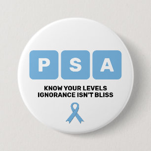 Prostatakrebs Awareness PSA Button