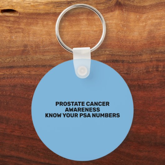 Prostatakrebs Awareness PSA Schlüsselanhänger (Rückseite)