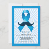 Prostatakrebs-Band-Überlebend-Feier Einladung (Vorderseite)