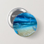 Prostatakrebs-Bänder Floaing über dem Strand Button (Vorne & Hinten)