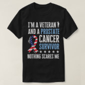 Prostatakrebs bei Männern Veteran Chemotherapie T-Shirt (Design vorne)