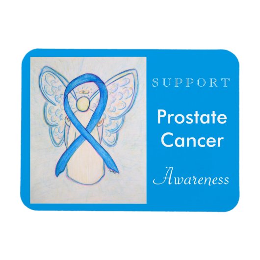 Prostatakrebs-Bewusstsein Angel Custom Magnet (Horizontal)