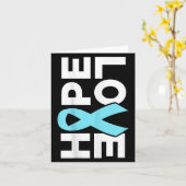 Prostatakrebs-Bewusstsein - Hope Liebe Support Rib Karte (Gelbe Blume)