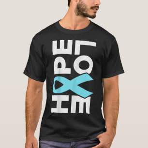 Prostatakrebs-Bewusstsein - Hope Liebe Support Rib T-Shirt