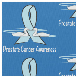 Prostatakrebs-Bewusstsein mit Schwan-Band Stoff