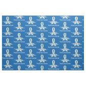 Prostatakrebs-Bewusstsein mit Schwan-Band Stoff (Fat Quarter (45,7 x 55,9 cm))