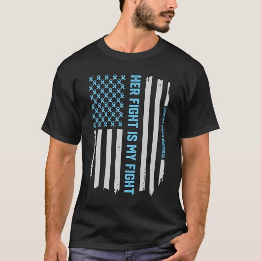 Prostatakrebs-Bewusstseins-Band-amerikanische T-Shirt (Vorderseite)