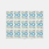 Prostatakrebs-Bewusstseinsband Fleece Blanket (Vorderseite (Horizontal))