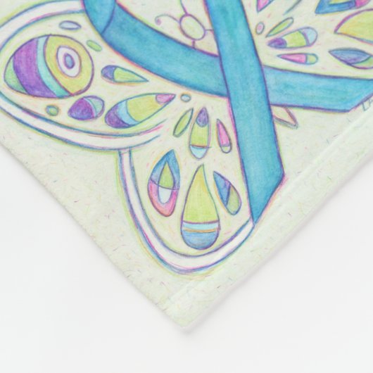 Prostatakrebs-Bewusstseinsband Fleece Blanket (Ecke)