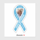 Prostatakrebs-Bewusstseinsmemorial Foto Ribbon Aufkleber (Blatt)