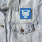 Prostatakrebs Blauer Bekanntheitsgrad Ribbon Angel Button (Beispiel)