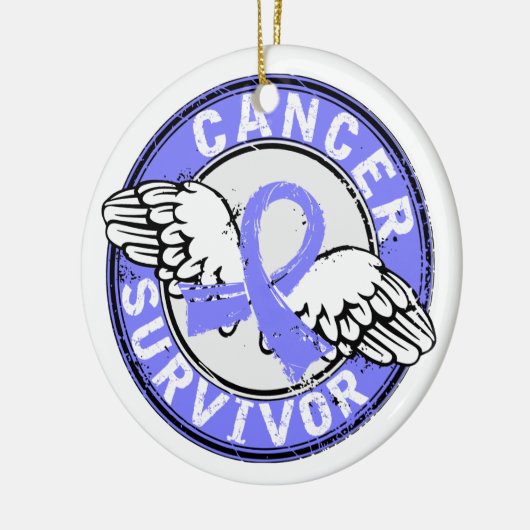 Prostatakrebs des Überlebend-14 Keramik Ornament (Links)