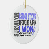 Prostatakrebs des Überlebend-4 Keramik Ornament (Rechts)
