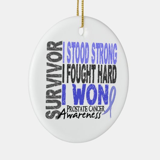 Prostatakrebs des Überlebend-4 Keramik Ornament (Rechts)