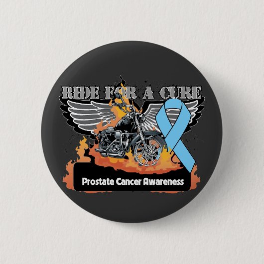 Prostatakrebs für eine Heilung Button (Vorderseite)