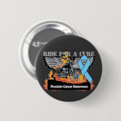 Prostatakrebs für eine Heilung Button (Vorne & Hinten)